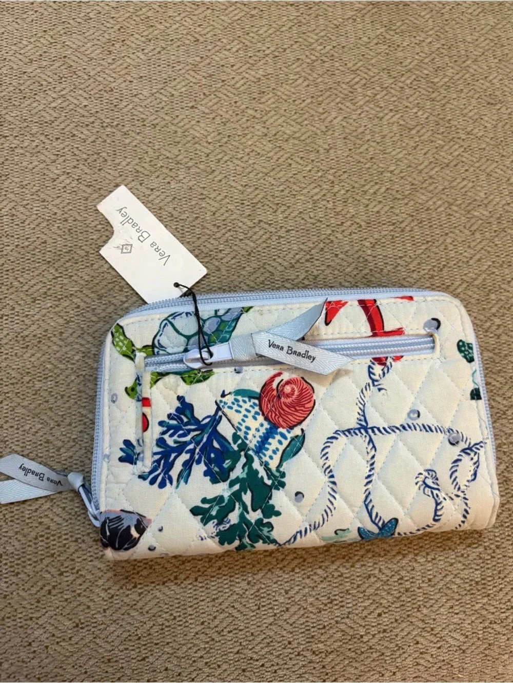 Vera Bradley Quilted Sea Life Wallet